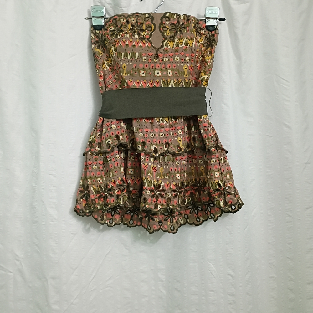 Anthropologie Floreat Strapless Top